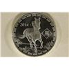 Image 1 : 1 TROY OZ .999 FINE SILVER YEAR OF THE HORSE 2014