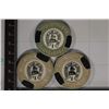 Image 1 : 3 BINIONS'S HORSESHOE CLUB $1 PLASTIC CASINO CHIPS