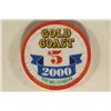 Image 2 : $5 GOLD COAST CASINO CHIP. THE MILLENIUM 2000