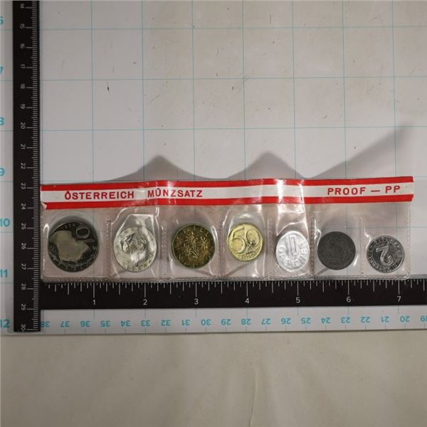 1978 AUSTRIA 6 COIN PROOF SET IN ORIGINAL MINT