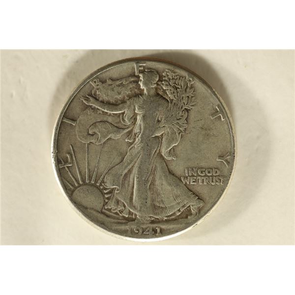 1941 SILVER WALKING LIBERTY HALF DOLLAR