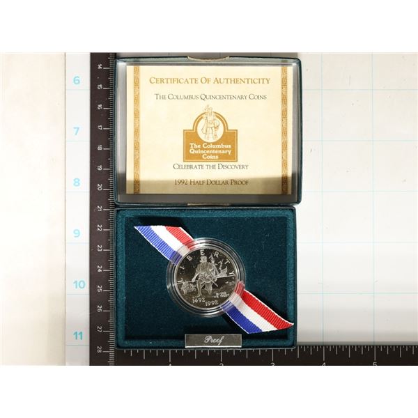 1992-S US PF COLUMBUS QUINCENTENARY HALF DOLLAR