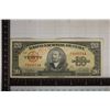 Image 1 : 1949 CUBA 20 PESO BILL. WRITING ON THE OBVERSE