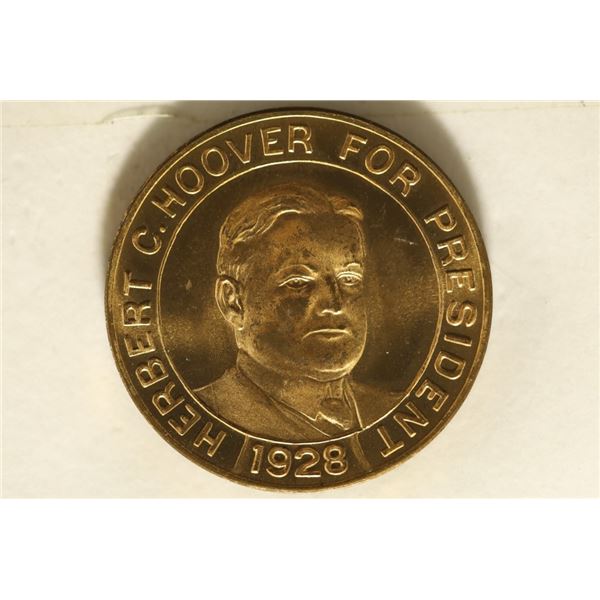 1928 HERBERT HOOVER FOR PRESIDENT UNC TOKEN