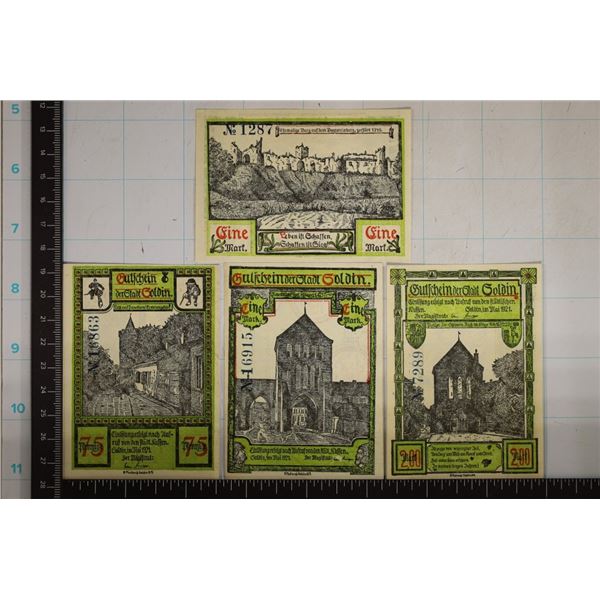 4-1921 GERMAN CRISP UNC SOLDN LINDMAN NOTGERLDS