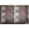 Image 1 : 6-1973 CAMBODIA CRISP UNC 100 RIELS BILLS WITH