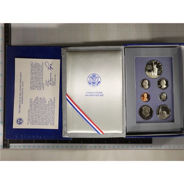 1986 US PRESTIGE PROOF SET STATUE OF LIBERTY