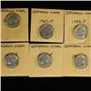Image 1 : 2-1943-P & 4-1944-P JEFFERSON 35% SILVER WAR NICKS