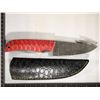 Image 1 : 9" DAMASCUS STEEL GUT HOOK HUNTING KNIFE. BRAND