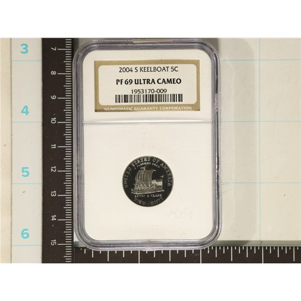 2004-S KEELBOAT NICKEL NGC PF69 ULTRA CAMEO