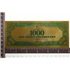 Image 2 : 24K GOLD FOIL 999999 CU REPLICA OF A 1928 US $1000