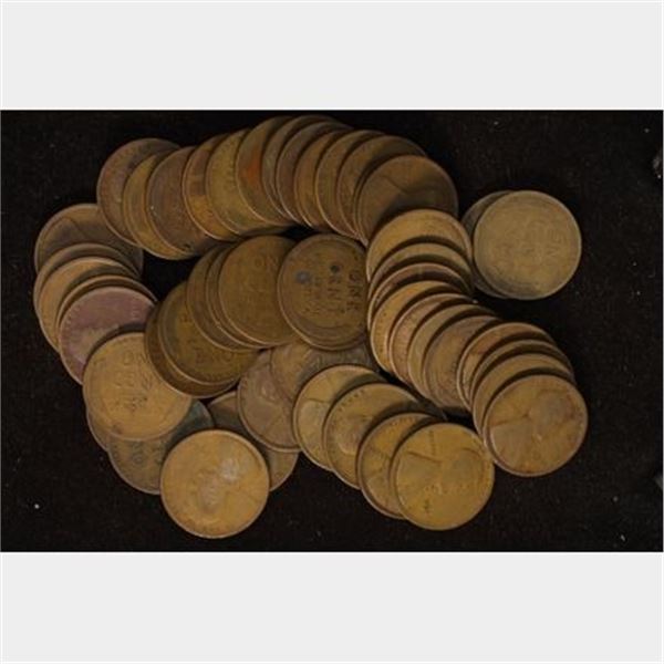 SOLID DATE ROLL OF 1912 LINCOLN WHEAT CENTS