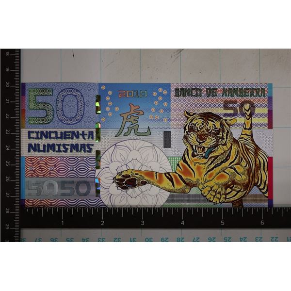 2010 POLYMER KAMBERRA 50 NUMISMAS YEAR OF THE