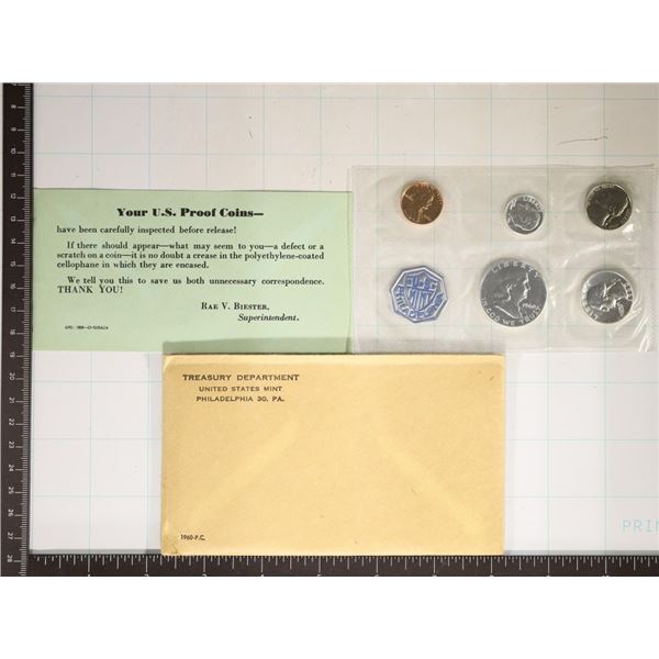 1960 US SILVER PROOF SET (WITH ENVELOPE)