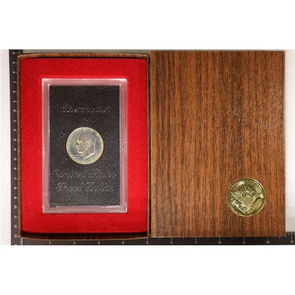 1973-S IKE SILVER DOLLAR PF (BROWN PACK)