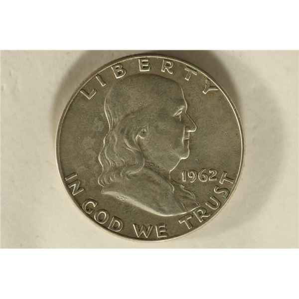 1962 SILVER FRANKLIN HALF DOLLAR