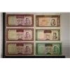 Image 1 : 6 IRAN BILLS:2-TWENTY RIALS, 1 FIFTY RIALS & 3 ONE