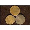 Image 1 : 3 NO DATE US 2 CENT COINS