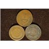 Image 2 : 3 NO DATE US 2 CENT COINS