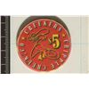 Image 1 : $5 CREEKERS CASINO CHIP. CRIPPLE CREEK, CO.