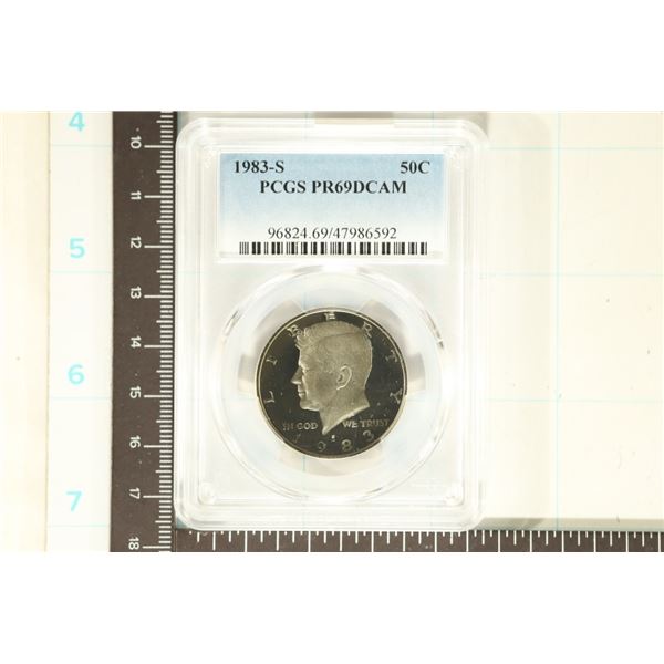 1983-S KENNEDY HALF DOLLAR PCGS PR69 DCAM