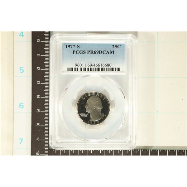 1977-S WASHINGTON QUARTER PCGS PR69 DCAM