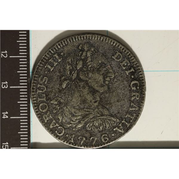 1776 SPANISH 2 REAL BUST PESO REPRO