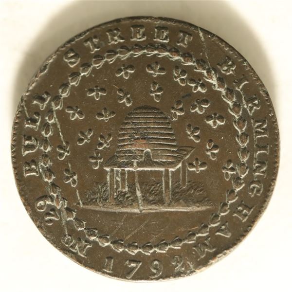 1792 CONDER TOKEN. THEY R MOSTLY 18TH CENTURY