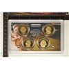 Image 1 : 2007 US PRESIDENTIAL DOLLAR 4 COIN PF SET WITH BOX