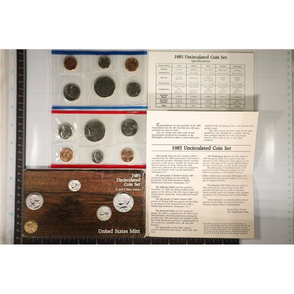 1985 US MINT SET (UNC) P/D (WITH ENVELOPE)