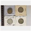 Image 1 : 2-1919, 1935 & 1 NO DATE SILVER CANADA 25 CENTS: