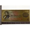 Image 1 : 24KT GOLD FOIL REPLICIA OF AND 1878 US $1000 SILV.