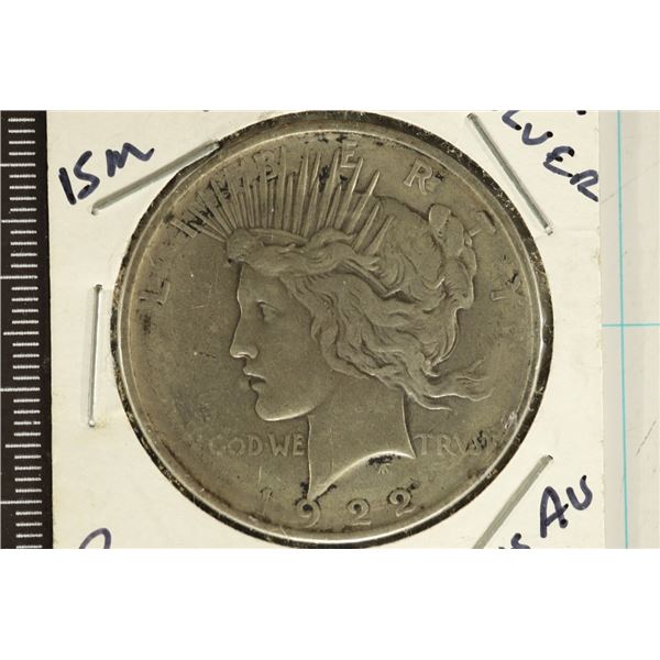 1922-D PEACE SILVER DOLLAR