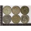 Image 2 : 1957, 59, 61, 62, 63  & 1965 MEXICO SILVER PESOS