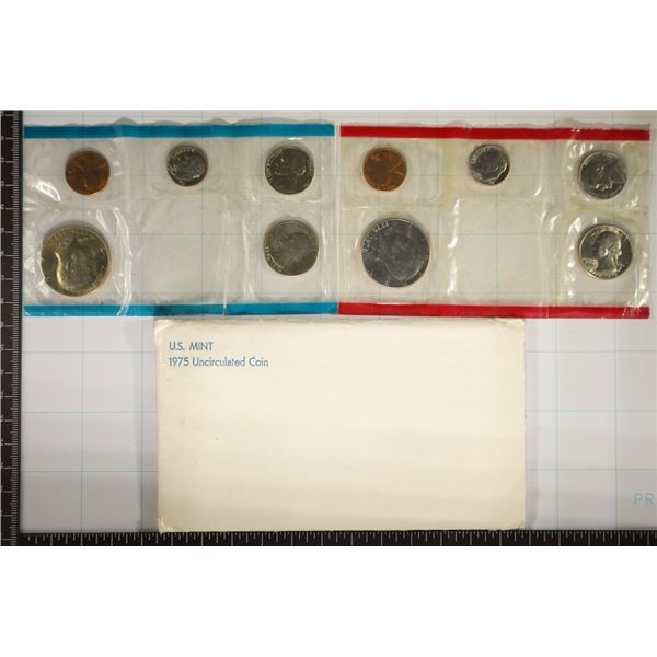 PARTIAL 1975 US MINT SET (UNC) P/D (WITH ENVELOPE)