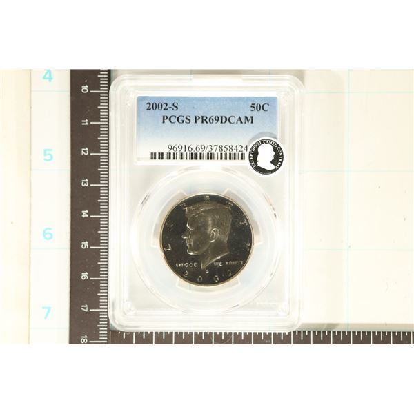 2002-S KENNEDY HALF DOLLAR PCGS PR69 DCAM