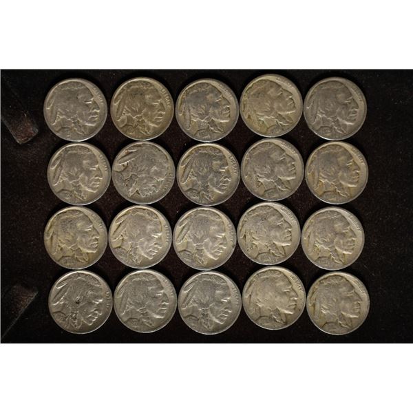 20 FULL DATE BUFFALO NICKELS: 1920-1929
