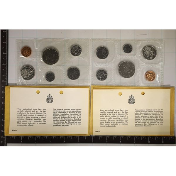 2-1968 CANADA UNC SETS WITH ENVELOPES