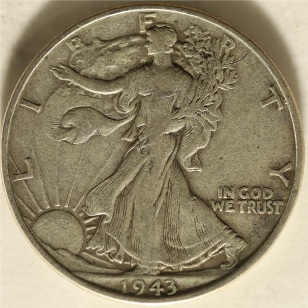 1943 SILVER WALKING LIBERTY HALF DOLLAR