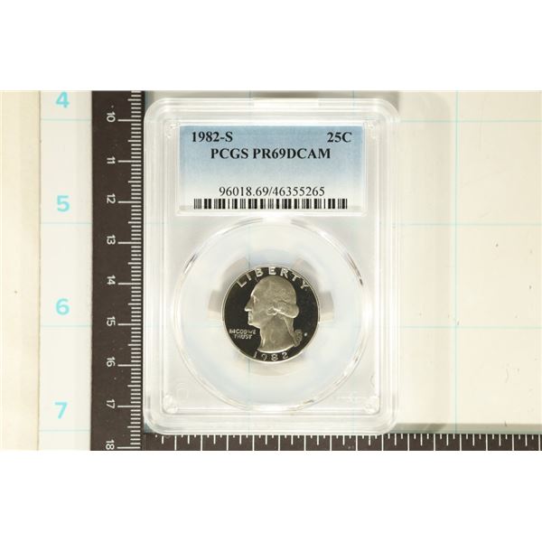 1982-S WASHINGTON QUARTER PCGS PR69 DCAM