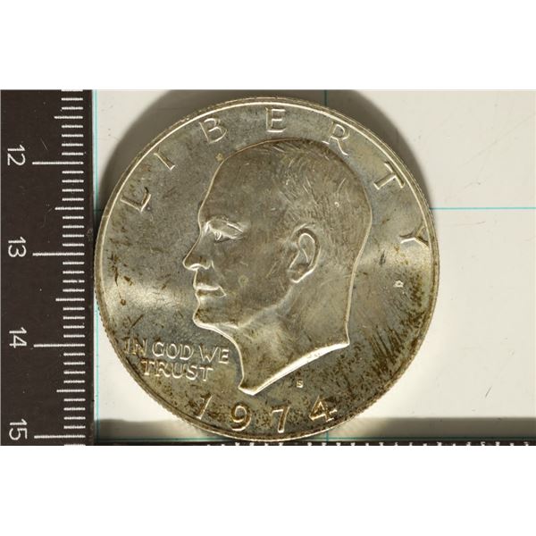 1974-S IKE UNC SILVER DOLLAR