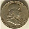Image 1 : 1957-D SILVER FRANKLIN HALF DOLLAR