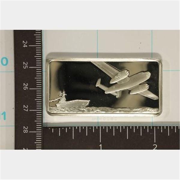 1.01 OZ STERLING SILVER INGOT: DOOLITTLE BOMBS