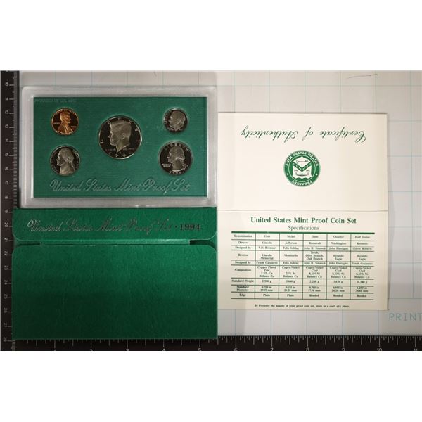 1994 US PROOF SET (WITH BOX) WITH CERTIFICATE