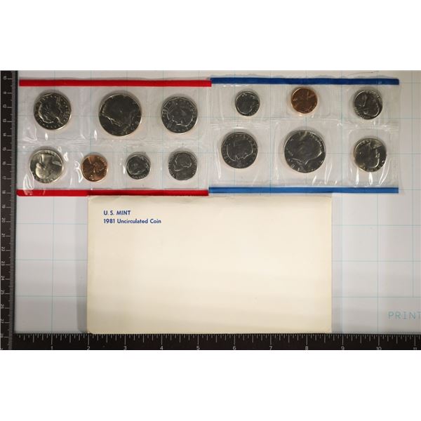 1981 US MINT SET (UNC) P/D/S (WITH ENVELOPE)