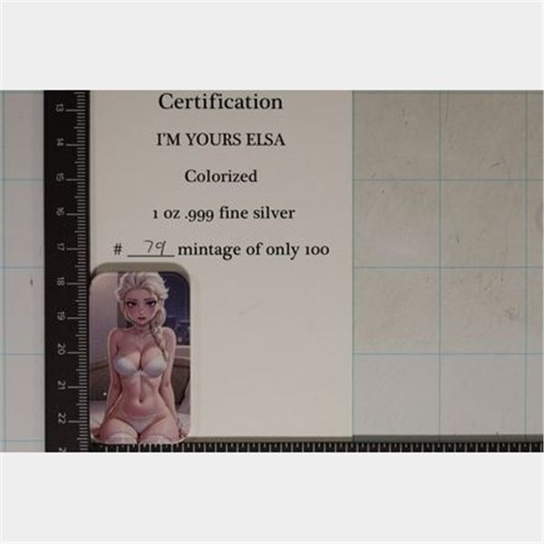 1 TROY OZ .999 FINE SILVER LIMITED EDITION ART BAR