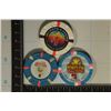 Image 1 : 3-$1 PLASTIC CASINO GAMING CHIPS:  AVI HOTEL &