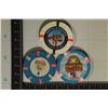 Image 2 : 3-$1 PLASTIC CASINO GAMING CHIPS:  AVI HOTEL &