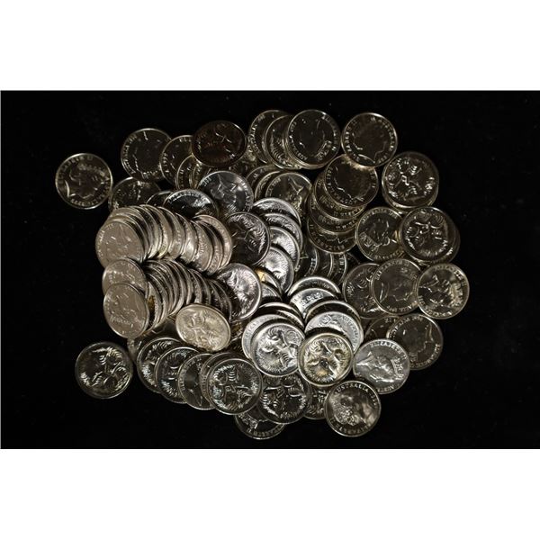 100-1990'S AUSTRALIA UNC 5 CENT COINS