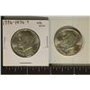 Image 1 : 2-1776-1976-S 40% SILVER BICENTENNIAL JFK HALVES